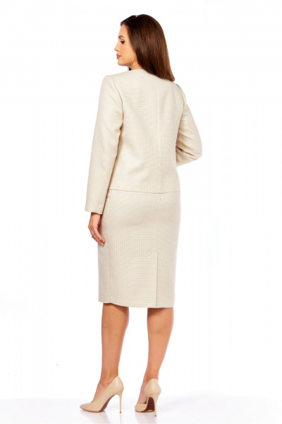 Жакет, юбка MALI 725-070 бежевый - фото 11