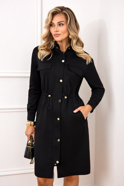 Платье AGATTI 5802 черный - фото 3