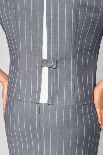 Жакет, юбка Мишель стиль 1299 серый - фото 12