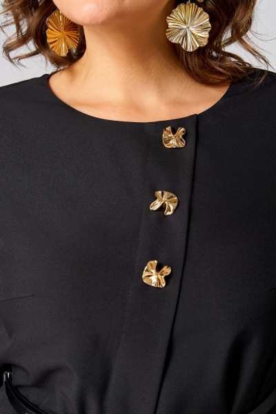 Платье Мишель стиль 1303 черно-молочный - фото 6