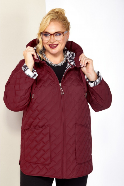 Куртка Shetti 2199 винный - фото 7
