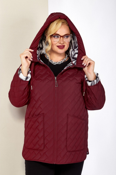 Куртка Shetti 2199 винный - фото 5