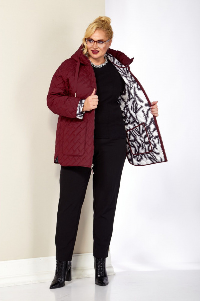 Куртка Shetti 2199 винный - фото 3