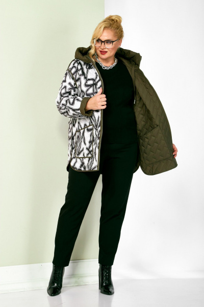 Куртка Shetti 2199 оливковый - фото 9