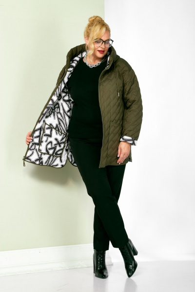 Куртка Shetti 2199 оливковый - фото 3