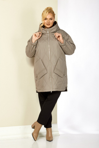 Куртка Shetti 2198 бежево-серый - фото 2
