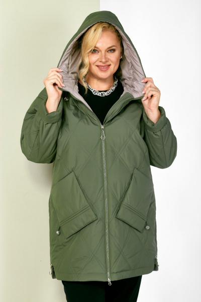 Куртка Shetti 2198 олива - фото 5