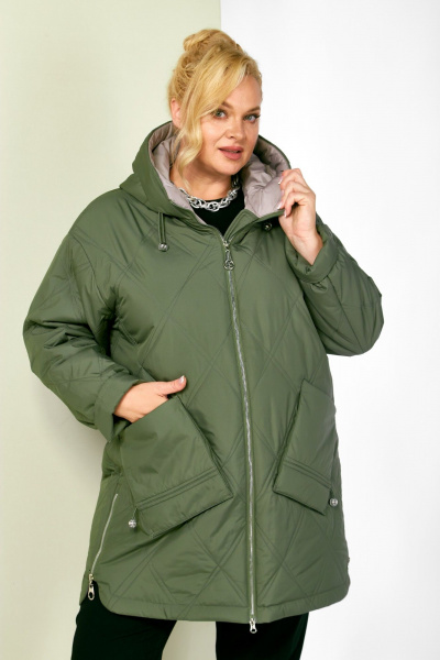 Куртка Shetti 2198 олива - фото 4