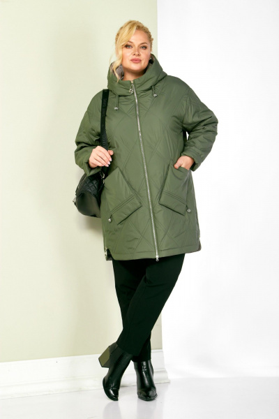 Куртка Shetti 2198 олива - фото 3