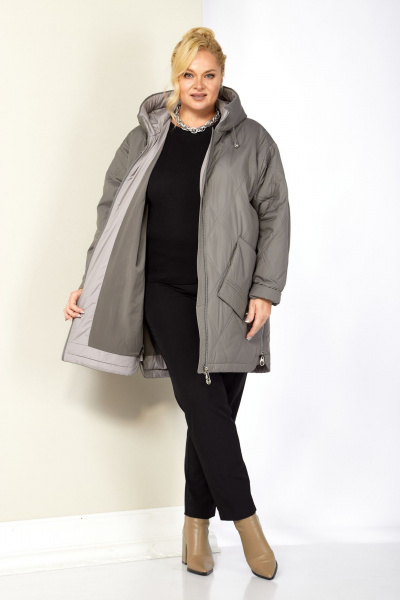 Куртка Shetti 2198 светло-серый - фото 8