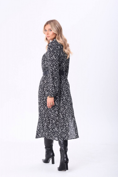 Платье Anastasia 1270 черно-белый - фото 9