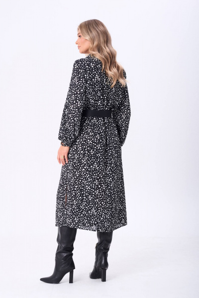 Платье Anastasia 1270 черно-белый - фото 8