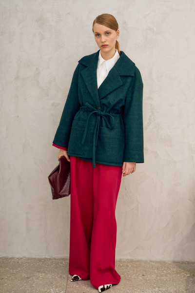 Пальто Lokka 1720 темно-зеленый - фото 2