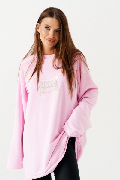 Свитшот ELLETTO 3896 розовый - фото 3