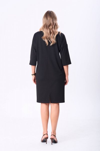 Платье Anastasia 1275 черный/молочный/беж - фото 7