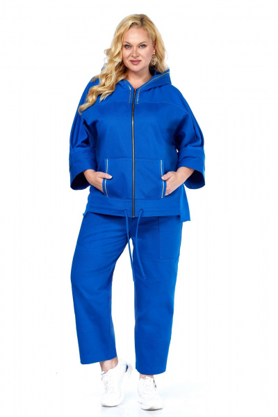 Блуза, брюки Anastasia 1223 васильковый - фото 4