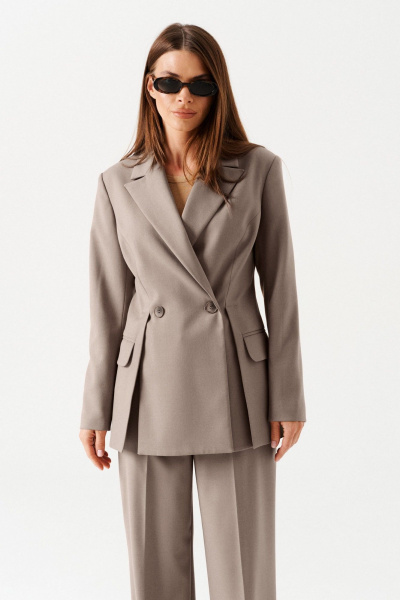 Брюки, жакет ELLETTO 5305 коричневый - фото 2