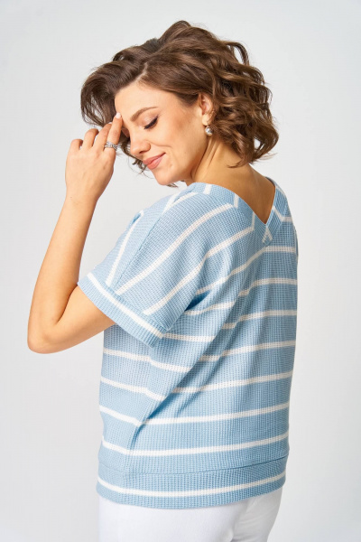 Джемпер Rumoda 2266 голубой - фото 8