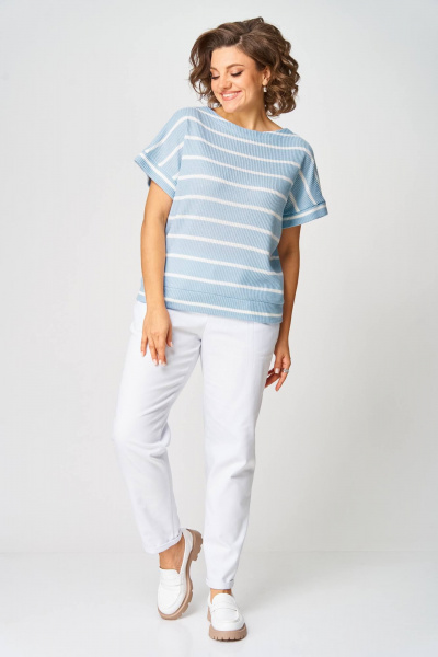 Джемпер Rumoda 2266 голубой - фото 7