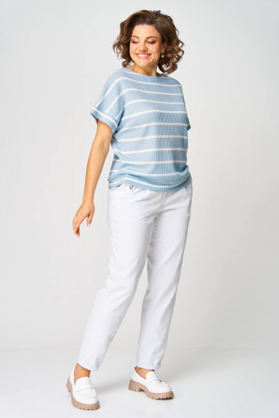 Джемпер Rumoda 2266 голубой - фото 6