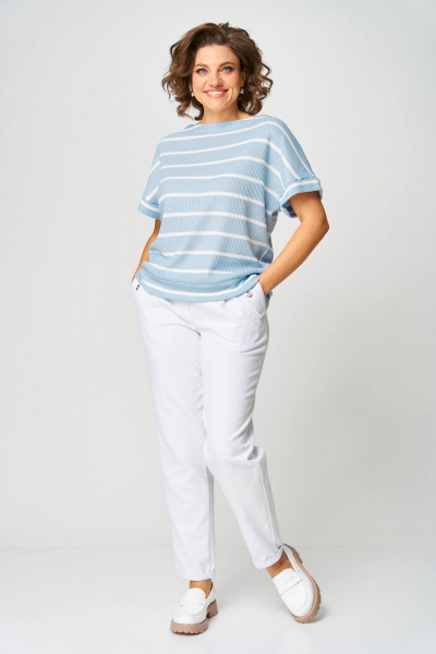 Джемпер Rumoda 2266 голубой - фото 5