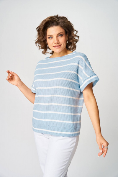 Джемпер Rumoda 2266 голубой - фото 4