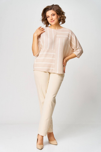 Джемпер Rumoda 2267 бежевый - фото 3