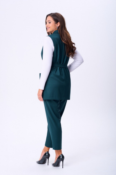 Брюки, жилет, лонгслив TVIN 7868 зеленый - фото 11