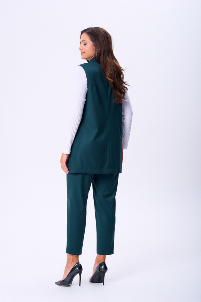 Брюки, жилет, лонгслив TVIN 7868 зеленый - фото 6