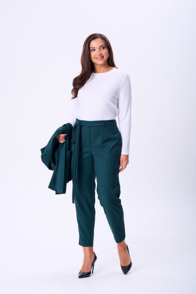 Брюки, жилет, лонгслив TVIN 7868 зеленый - фото 4