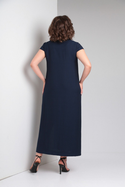 Платье ZigzagStyle 351 синий - фото 4