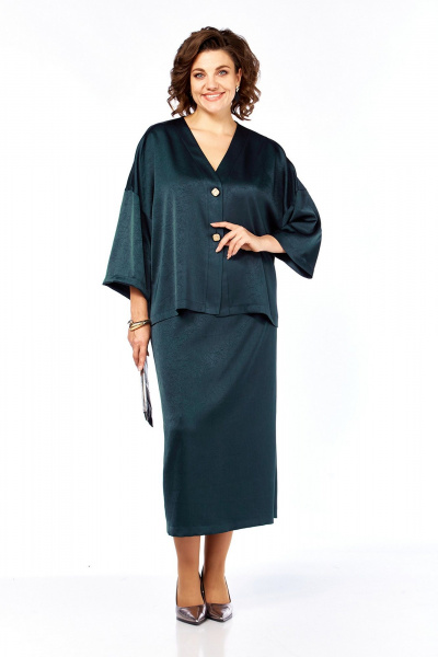 Блуза, юбка Jurimex 3372 изумруд - фото 1