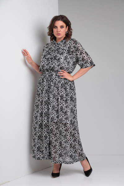 Платье ZigzagStyle 532 принт_буквы - фото 8