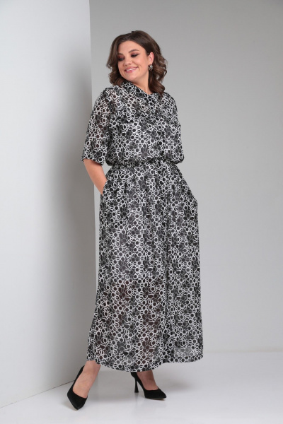 Платье ZigzagStyle 532 принт_буквы - фото 7