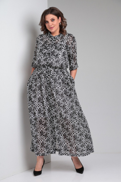 Платье ZigzagStyle 532 принт_буквы - фото 6