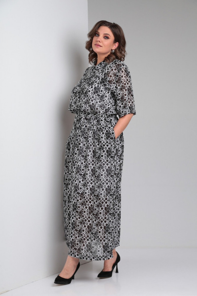 Платье ZigzagStyle 532 принт_буквы - фото 5