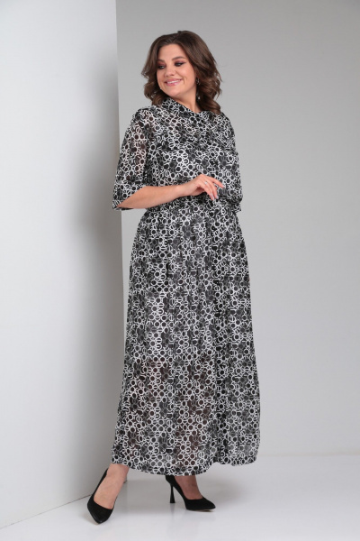 Платье ZigzagStyle 532 принт_буквы - фото 4