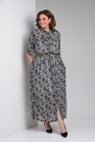 Платье ZigzagStyle 532 принт_буквы - фото 2