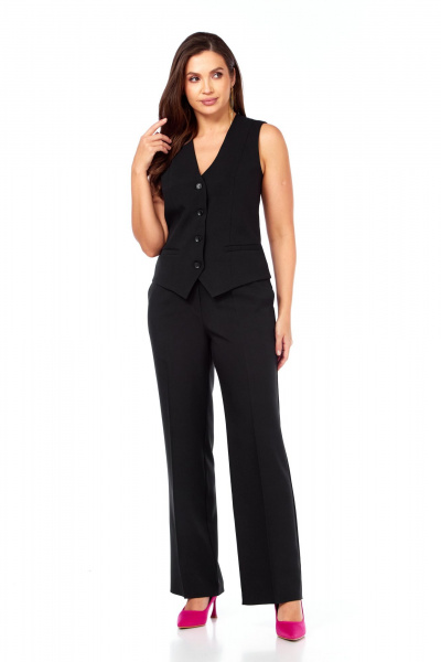 Брюки, жакет, жилет Vilena 1120 черный - фото 10