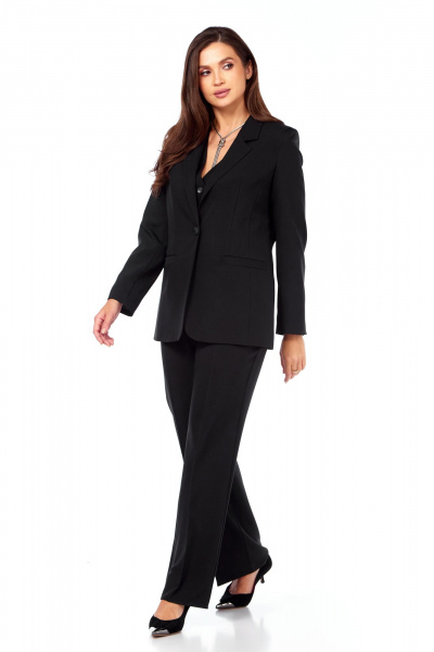 Брюки, жакет, жилет Vilena 1120 черный - фото 7