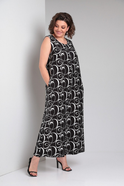 Жакет, комбинезон ZigzagStyle 552 черно-белый - фото 12