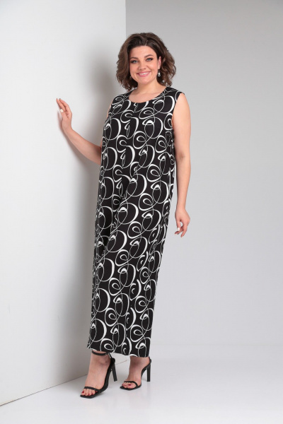 Жакет, комбинезон ZigzagStyle 552 черно-белый - фото 11