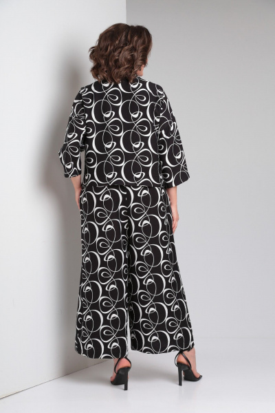 Жакет, комбинезон ZigzagStyle 552 черно-белый - фото 5