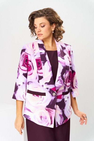 Жакет, платье Romanovich Style 3-2559 баклажан - фото 3