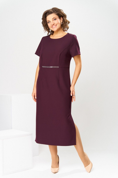 Жакет, платье Romanovich Style 3-2559 баклажан - фото 9