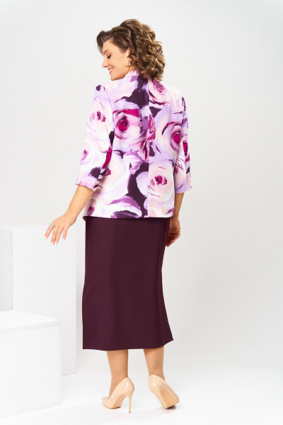 Жакет, платье Romanovich Style 3-2559 баклажан - фото 7