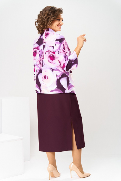 Жакет, платье Romanovich Style 3-2559 баклажан - фото 6