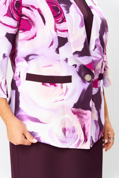 Жакет, платье Romanovich Style 3-2559 баклажан - фото 5