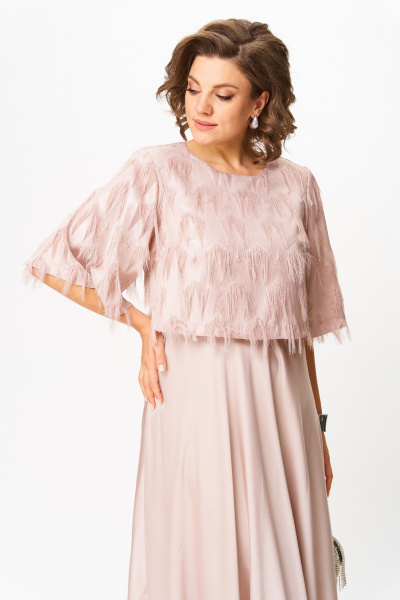 Платье Michel chic 2186 пыльная роза - фото 6
