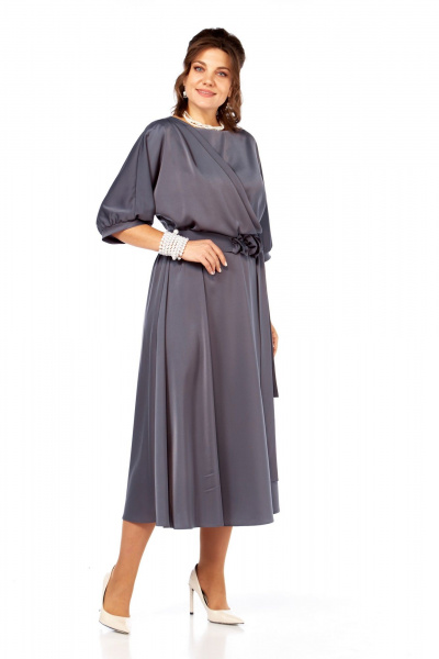 Платье Ольга Стиль С-959 серый - фото 9